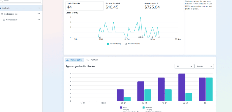 Injury Lead Generation for Personal Injury Law Firm result 1